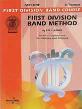 First Division Band Method Book 1 Trumpet band method book cover Thumbnail